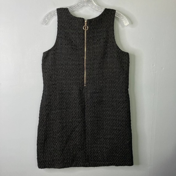 Lauren James Black Tweed Austen Dress Metallic Sparkle Lined Shift Dress Size S - Picture 16 of 16